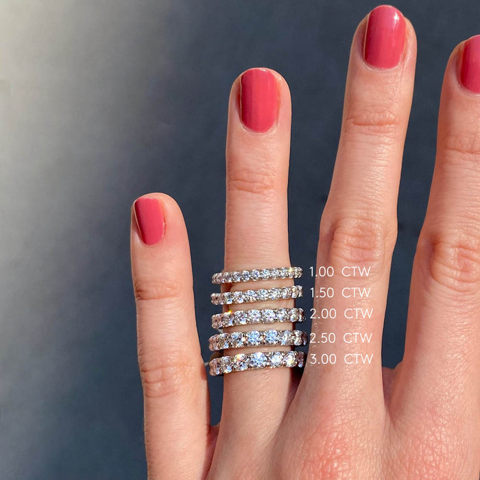 Large Jane Diamond Full Eternity Wedding Band