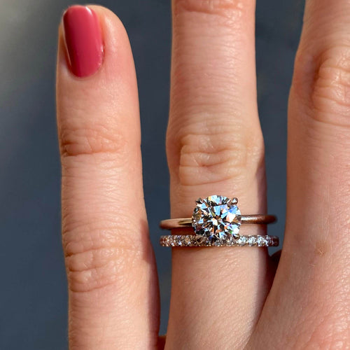 Small Serena Diamond Half-Eternity Wedding Band Image 2