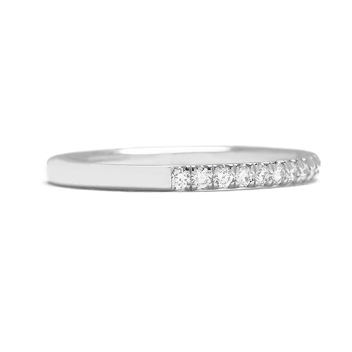 Small Serena Diamond Half-Eternity Wedding Band Image 2