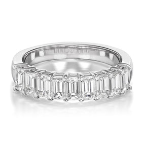 1.70tcw Battery Half Diamond Eternity band