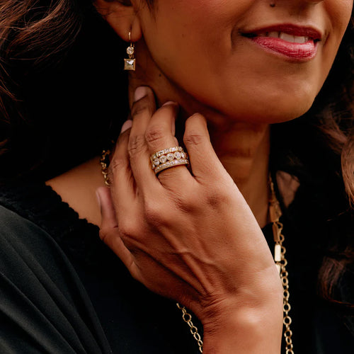 Large Gabby Diamond Wedding Band Image 2