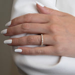 0.74ct Serena Half Diamond Eternity Band