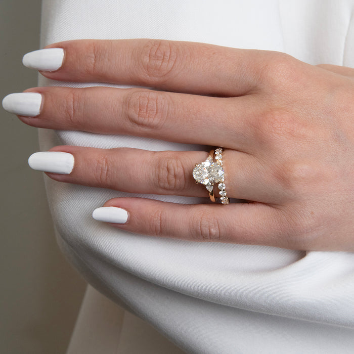 0.74ct Serena Half Diamond Eternity Band