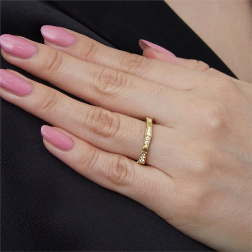 Wide Imogen Diamond Wedding Band Image 2