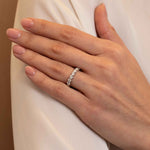 1.01tcw Serena Half Diamond Eternity Band