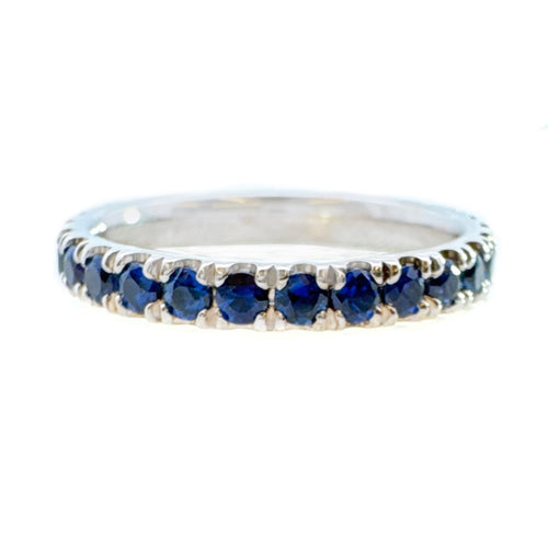 Large Baxter Sapphire Eternity Wedding Band