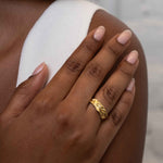 Wide Decorative Diamond Wedding Band