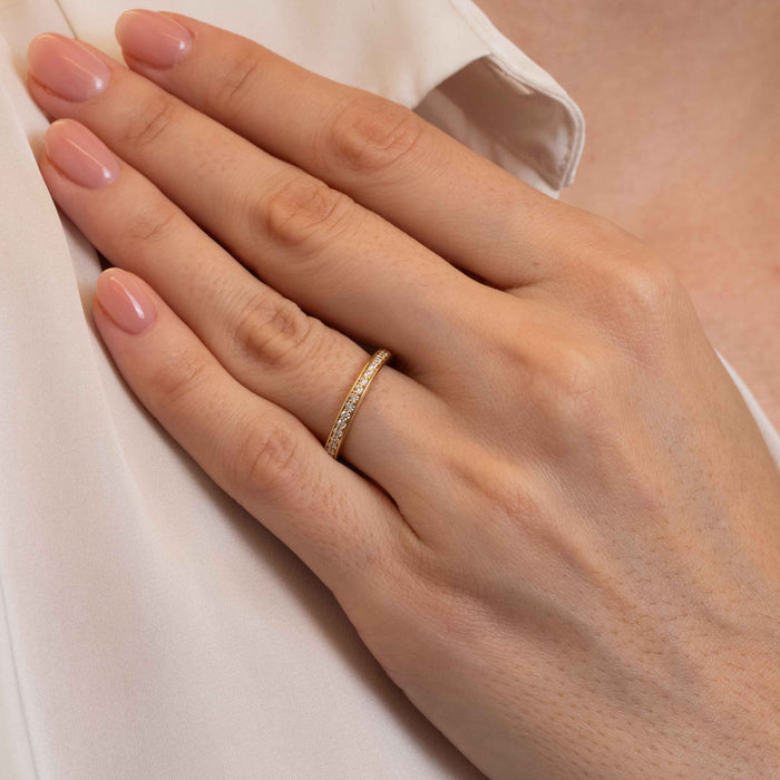 Pike Full Pave Eternity Band