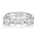1.51tcw Murray Half Diamond Eternity Band