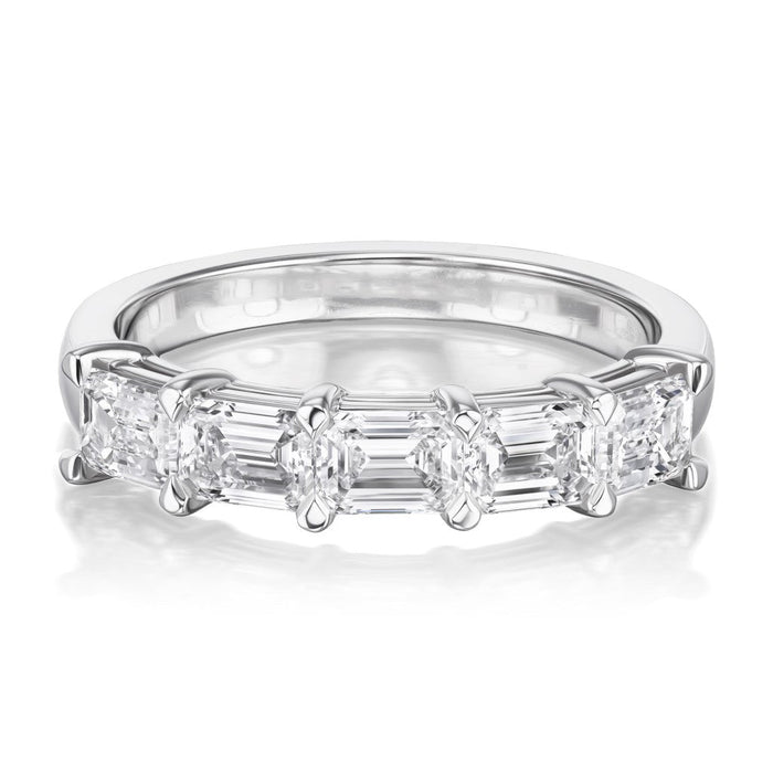 1.51tcw Murray Half Diamond Eternity Band