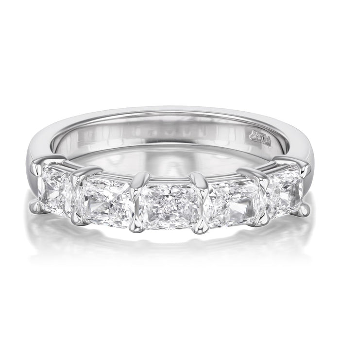 1.54tcw Norfolk Half Diamond Eternity Wedding Band