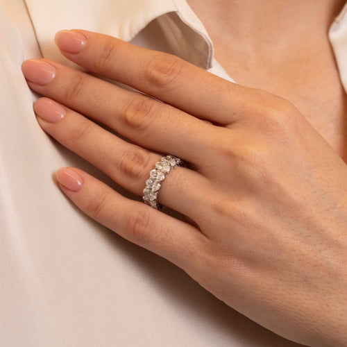 6.48tcw Arden Full Diamond Eternity Wedding Band Image 2