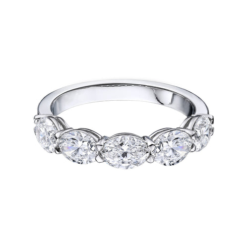 1.50tcw Oliver Half Diamond Eternity Wedding Band