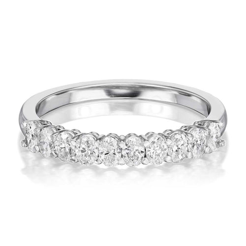 0.68tcw Arden Half Diamond Eternity Wedding Band