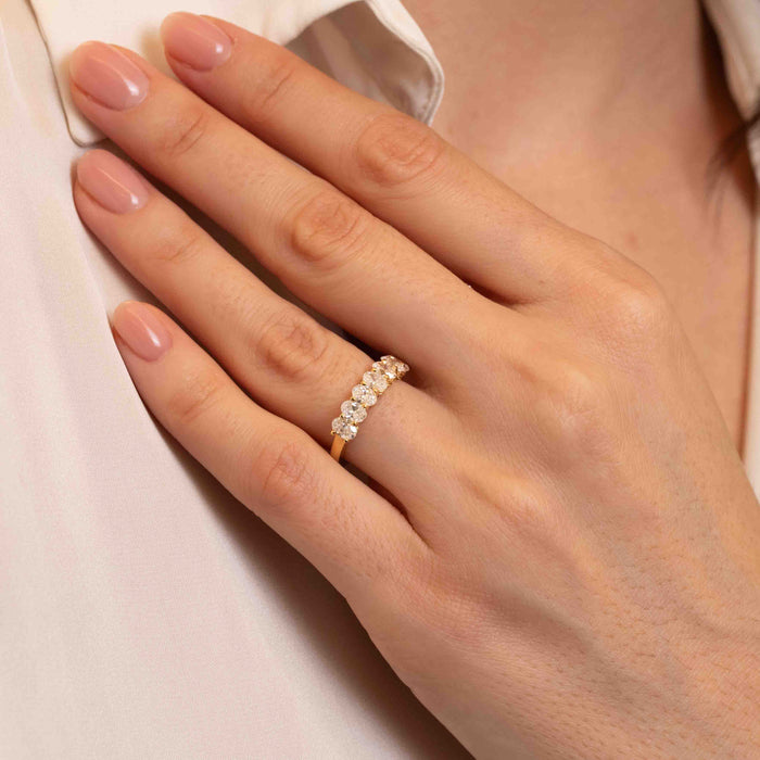 1.55tcw Arden Half Diamond Eternity Wedding Band
