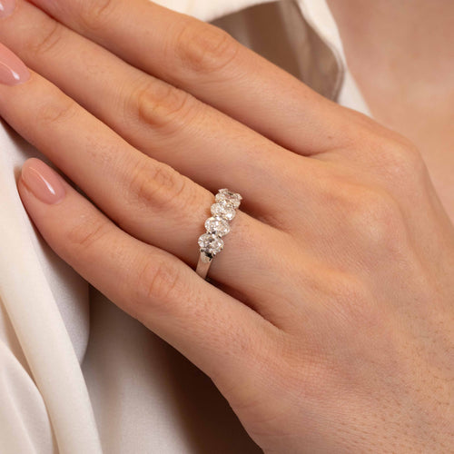 1.89tcw Arden Half Diamond Eternity Wedding Band Image 2