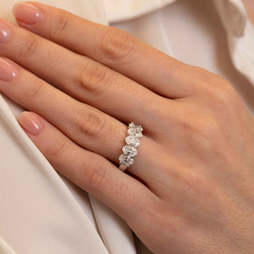 2.35tcw Arden Half Diamond Eternity Wedding Band Image 2