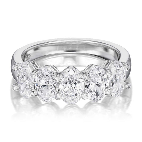 2.35tcw Arden Half Diamond Eternity Wedding Band