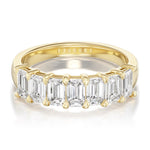 1.80tcw Battery Half Diamond Eternity Wedding Band