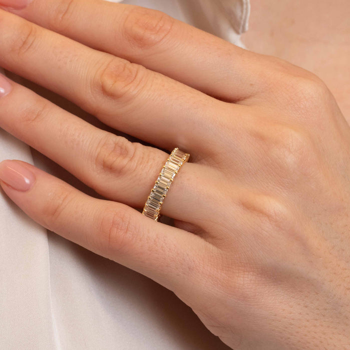 4.59tcw Battery Full Diamond Eternity Wedding Band