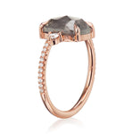 Degraw 2.66ct Grey Diamond Engagement Ring