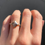 Roebling 1.59ct Square Salt & Pepper Engagement Ring