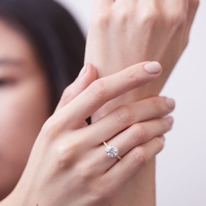 Essex 1.80ct Diamond Halo Engagement Ring