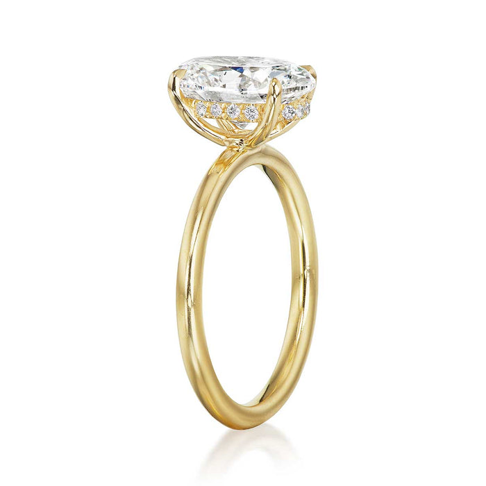 Baxter Hidden Halo 2.36ct Oval Diamond Engagement Ring