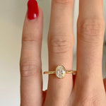 Petite Ludlow 0.70ct Oval Diamond Engagement Ring