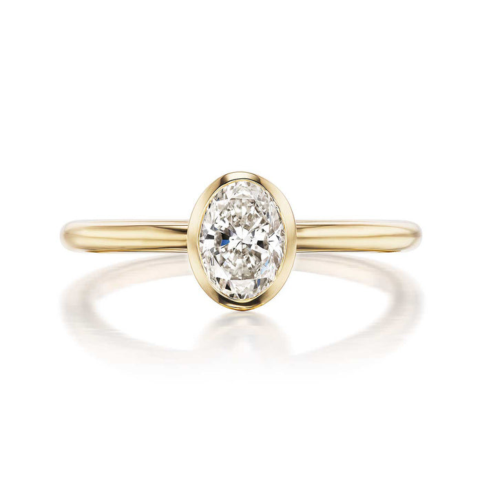 Petite Ludlow 0.70ct Oval Diamond Engagement Ring