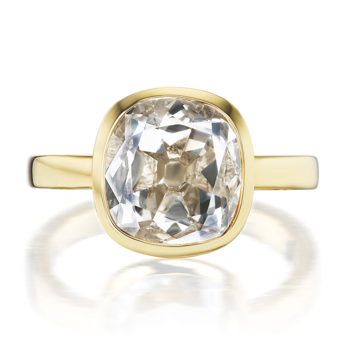 2.43ct Cushion Diamond Wyler Engagement Ring