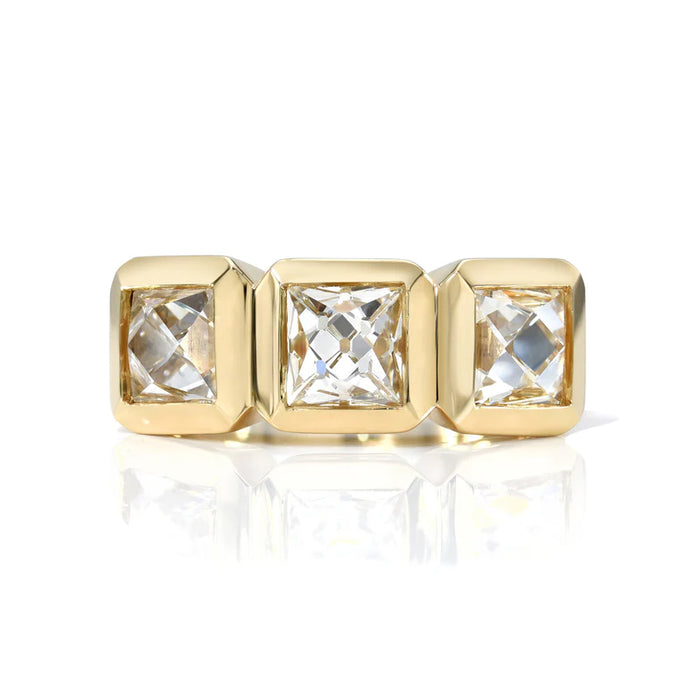 3-Stone Diamond Single Stone Engagement Ring