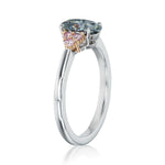 Fancy Grey-Blue & Pink Diamond Engagement Ring