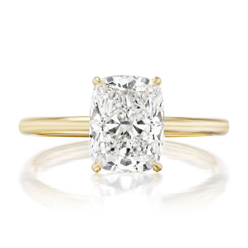 Baxter Hidden Halo 2.52ct Cushion Diamond Engagement Ring