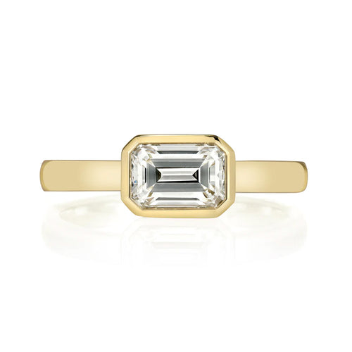 Leah 1.04ct Emerald Cut Diamond Engagement Ring