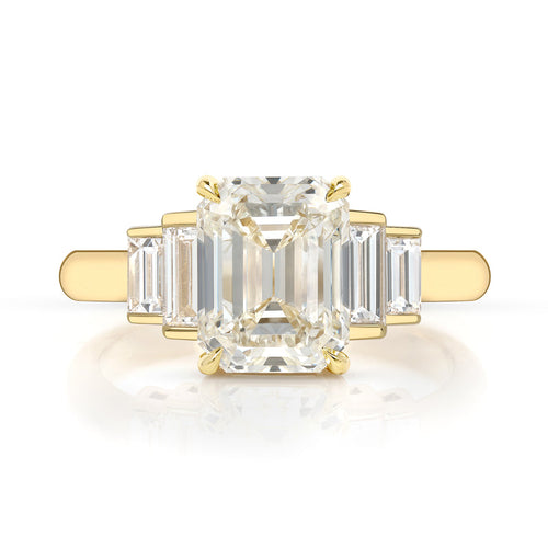 Caroline 2.01ct Emerald Cut Diamond Engagement Ring