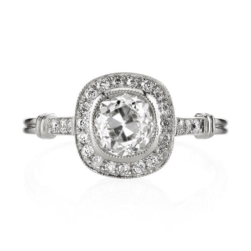 Aimee Halo 1.14ct Old European Diamond Engagement Ring