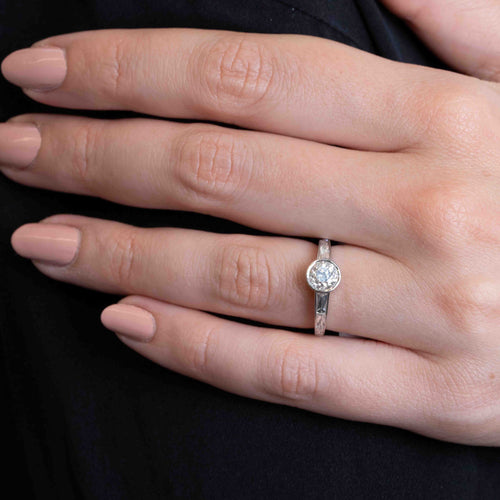 Christina 1.04ct Old European Cut Diamond Engagement Ring Image 2