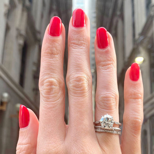 Margot 2.93ct Old European Diamond Engagement Ring Image 2