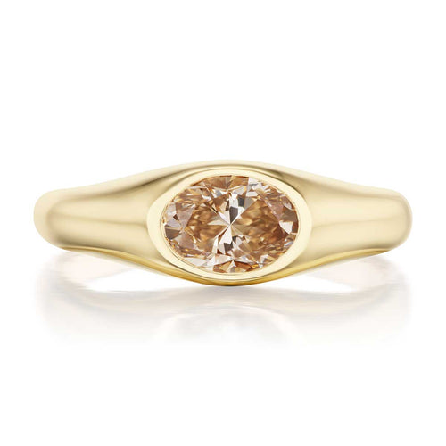 Signet 1.01ct Fancy Oval Engagement Ring