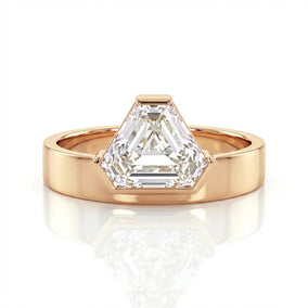 Monolith 1.27ct Shield Cut Diamond Engagement Ring