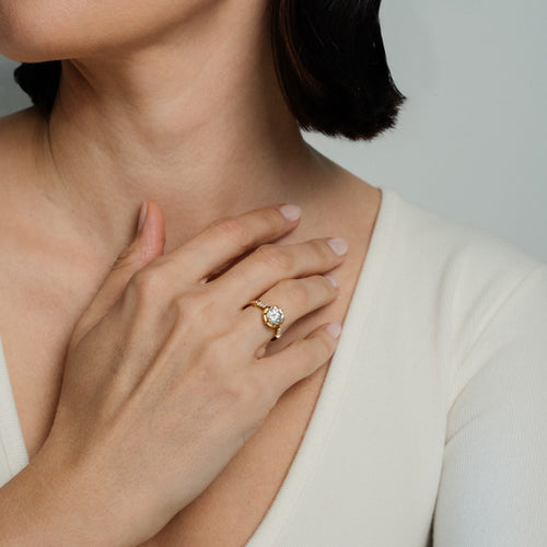 Arielle 1.76ct Old European Cut Diamond Engagement Ring Image 2