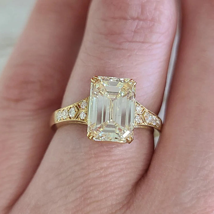 Lorraine 2.00ct Emerald Cut Engagement Ring