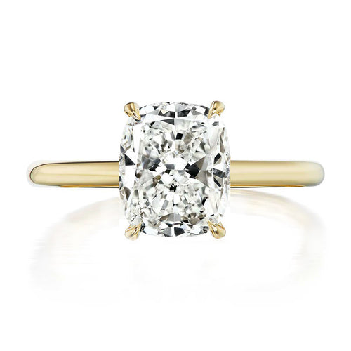 3.06ct Cushion Cut Diamond Solitaire Engagement Ring