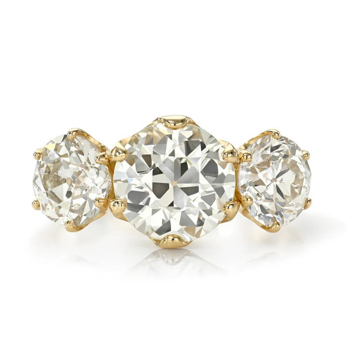 Three Stone Gia Diamond Engagement Ring