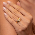 Cori 3.18ct Antique Cushion Diamond Engagement Ring