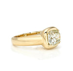 Cori 3.18ct Antique Cushion Diamond Engagement Ring