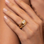 Cori 3.18ct Antique Cushion Diamond Engagement Ring