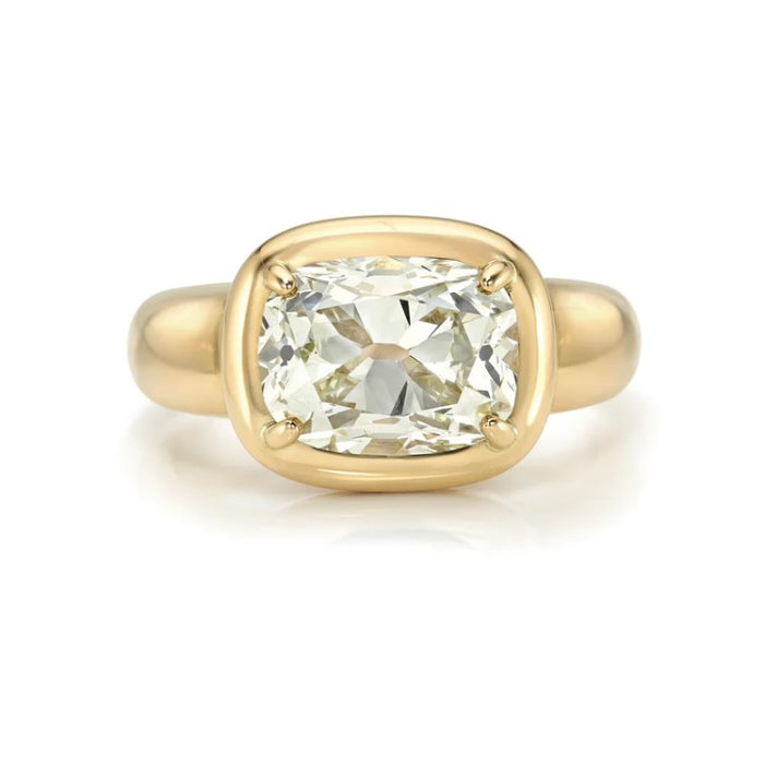 Cori 3.18ct Antique Cushion Diamond Engagement Ring