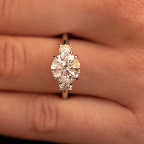 Elizabeth Three Stone Engagement Ring Image 2